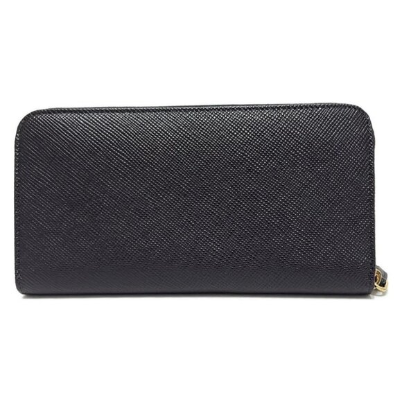 Auth PRADA - 1ML506 Black Leather Long Wallet - Picture 2 of 5